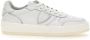 Philippe Model Witte Sneakers met Logo Patch en Contrasterende Hiel White - Thumbnail 77