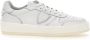 Philippe Model Witte Sneakers met Logo Patch en Contrasterende Hiel White - Thumbnail 78