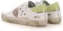 Philippe Model Prsx Witte Sneakers met Verouderd en Slangeneffect White Dames - Thumbnail 30