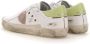 Philippe Model Prsx Witte Sneakers met Verouderd en Slangeneffect White Dames - Thumbnail 24