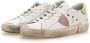 Philippe Model Prsx Witte Sneakers met Verouderd en Slangeneffect White Dames - Thumbnail 20