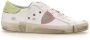 Philippe Model Prsx Witte Sneakers met Verouderd en Slangeneffect White Dames - Thumbnail 25