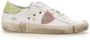 Philippe Model Prsx Witte Sneakers met Verouderd en Slangeneffect White Dames - Thumbnail 20