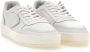 Philippe Model Witte Sneakers met Logo Patch en Contrasterende Hiel White - Thumbnail 25