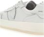 Philippe Model Witte Sneakers met Logo Patch en Contrasterende Hiel White - Thumbnail 31