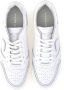 Philippe Model Witte Sneakers met Logo Patch en Contrasterende Hiel White - Thumbnail 20
