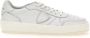 Philippe Model Witte Sneakers met Logo Patch en Contrasterende Hiel White - Thumbnail 24