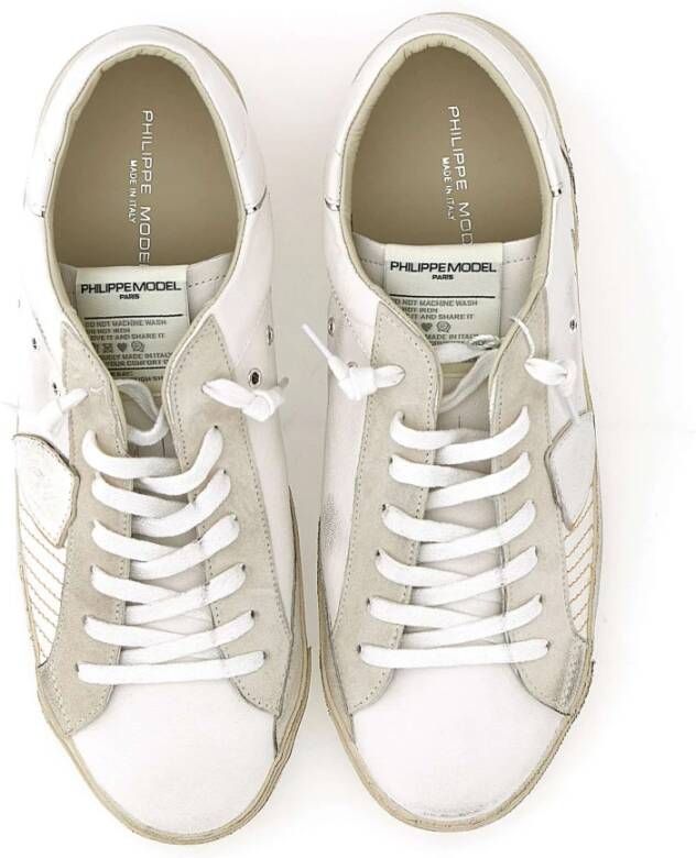 Philippe Model Witte Sneakers van Paris White Heren