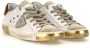 Philippe Model Zilveren Lage Sneakers met Asymmetrische Band Gray Dames - Thumbnail 5