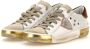 Philippe Model Zilveren Lage Sneakers met Asymmetrische Band Gray Dames - Thumbnail 7