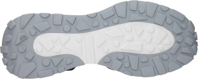 Philippe Model Witte stoffen sneakers met vintage effect