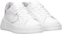 Philippe Model Witte+Lichtblauwe Sneakers met Metallic Accenten White Dames - Thumbnail 17