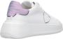 Philippe Model Witte+Lichtblauwe Sneakers met Metallic Accenten White Dames - Thumbnail 30