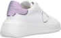 Philippe Model Witte+Lichtblauwe Sneakers met Metallic Accenten White Dames - Thumbnail 18