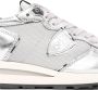 PHILIPPE MODEL Lage Sneakers Dames Tropez Haute Low Woman Maat: 39 Materiaal: Leer Kleur: Zilver - Thumbnail 4