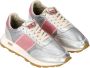 Philippe Model Zilveren Leren Sneakers met Roze Details Multicolor Dames - Thumbnail 2