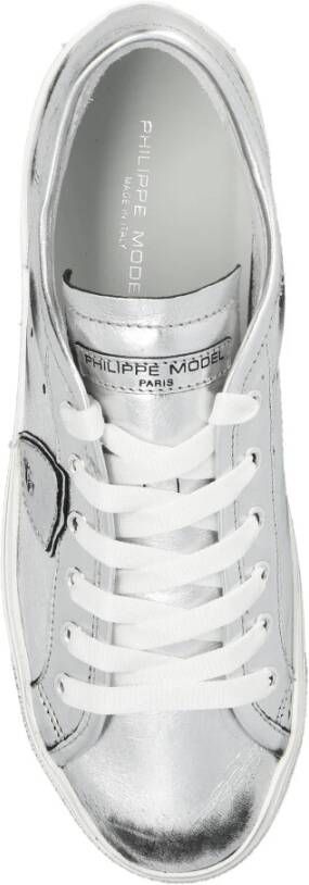 Philippe Model Zilveren Prsx Lage Sneakers