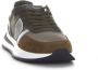 Philippe Model Heren Sneakers Paris Tylu W017 Groen Bruin Groen Heren - Thumbnail 15