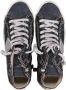 Philippe Model Zwarte Hoge Sneakers Leer Suède Glitter Black Dames - Thumbnail 12
