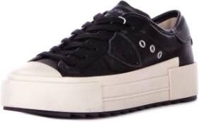 Philippe Model Zwarte Leren Sneakers