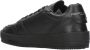 Philippe Model Zwarte leren sneakers met geperforeerde neus Black Heren - Thumbnail 3