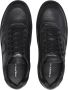 Philippe Model Zwarte leren sneakers met geperforeerde neus Black Heren - Thumbnail 4