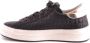 Philippe Model Zwarte leren sneakers voor vrouwen - Thumbnail 2