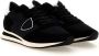Philippe Model Zwarte suède herensneakers met tweekleurige zool Black Heren - Thumbnail 8