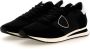 Philippe Model Zwarte suède herensneakers met tweekleurige zool Black Heren - Thumbnail 10