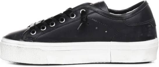 Philippe Model Zwarte Sneakers met Versleten Effect Zwart Dames