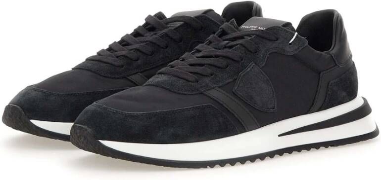 Philippe Model Zwarte Sneakers Parijse Stijl Black Heren