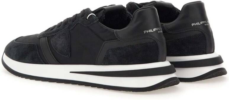 Philippe Model Zwarte Sneakers Parijse Stijl Black Heren