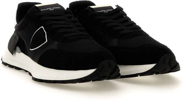 Philippe Model Zwarte Sneakers van Paris Black Heren