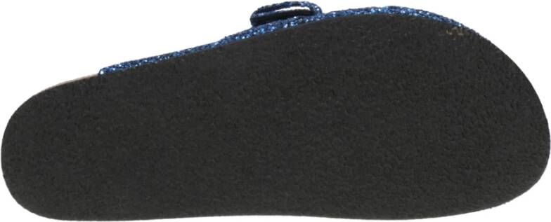 Philosophy di Lorenzo Serafini Blauwe Glitter Slipper Muiltjes