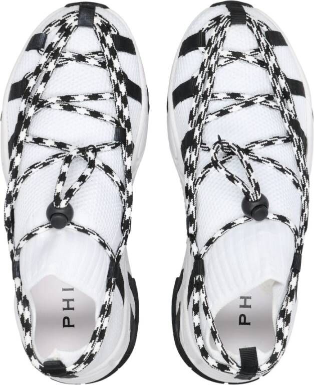 Philosophy di Lorenzo Serafini Witte platte schoenen met logo borduursel Wit Dames