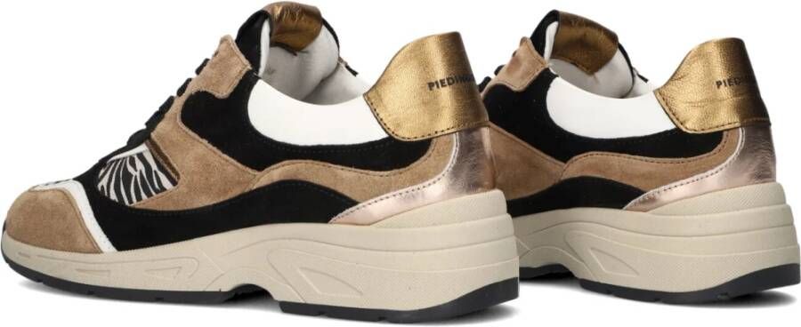 Piedi Nudi Beige Suède Lage Sneakers voor Dames Beige Dames