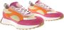 Piedi Nudi Sneakers Dames Lage sneakers Damesschoenen Leer 2691-01.11PN Fuchsia - Thumbnail 10