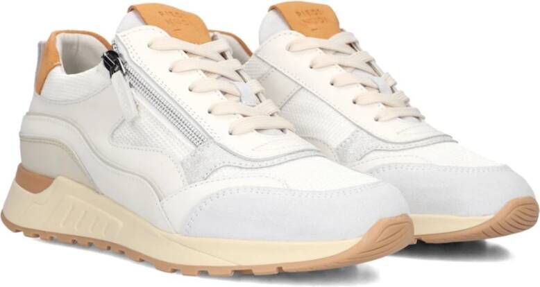 Piedi Nudi Witte Leren Sneakers Lore 22.01
