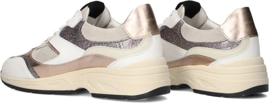 Piedi Nudi Witte Suède Lage Sneakers voor Dames Multicolor Dames