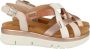 Pikolinos Beige Casual Leren Dames Sandalen Beige Dames - Thumbnail 14