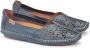 Pikolinos Blauwe Leren Loafer voor Dames Blue Dames - Thumbnail 4