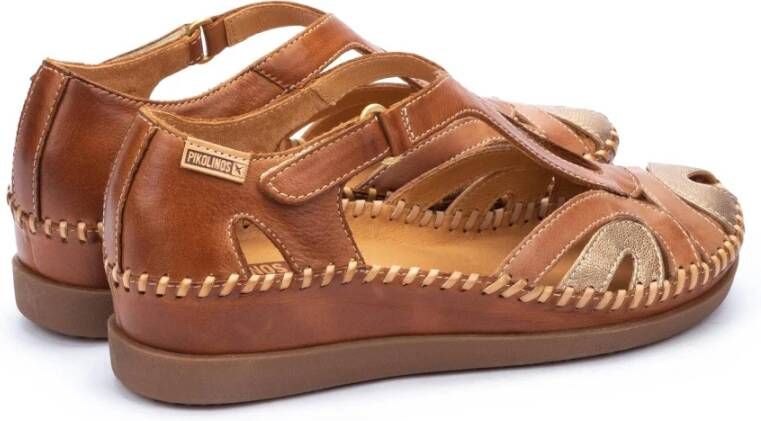 Pikolinos Bruin Leren Dames Sandaal Brown Dames
