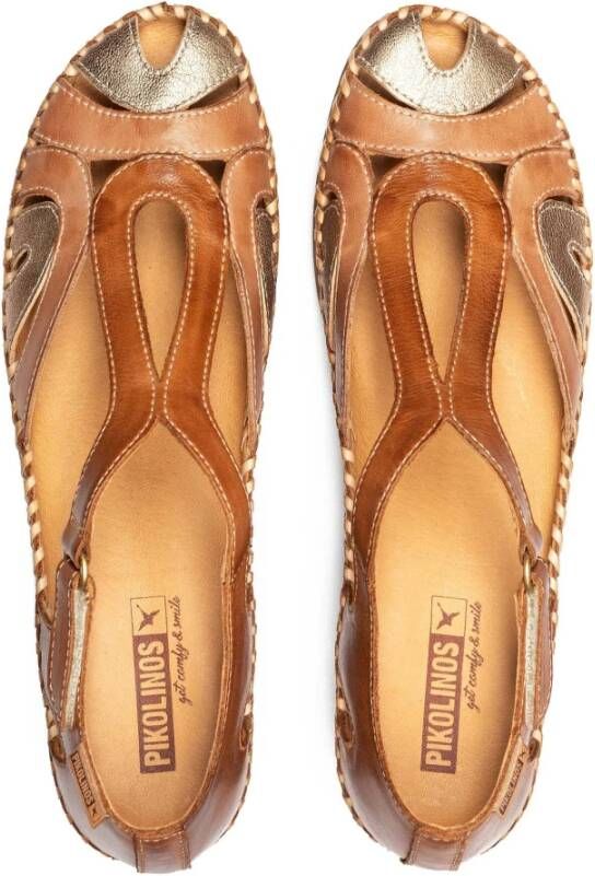 Pikolinos Bruin Leren Dames Sandaal Brown Dames