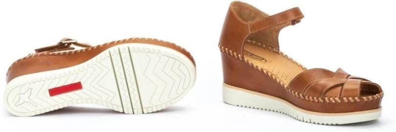 Pikolinos Bruine damessandaal Aguadulce stijl Brown Dames