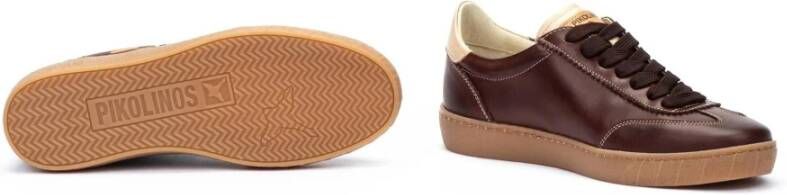 Pikolinos Bruine Leren Dames Sneaker