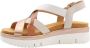 Pikolinos Beige Casual Leren Dames Sandalen Beige Dames - Thumbnail 6