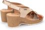 Pikolinos Comfortabele Arenales Sleehak Sandalen Beige Dames - Thumbnail 3