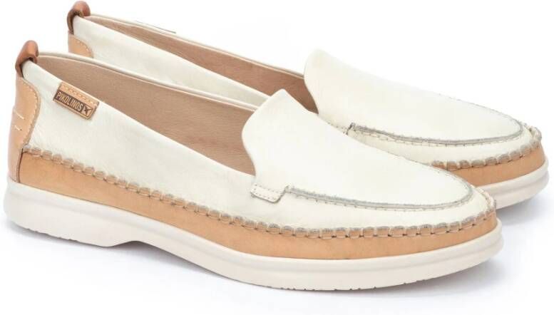 Pikolinos Comfortabele damesloafer Off White Dames