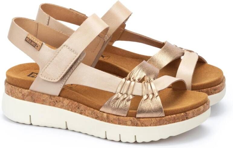 Pikolinos Comfortabele Palma Sandalen Beige Dames