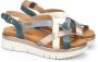 Pikolinos Comfortabele 'Palma' Sandalen Blue Dames - Thumbnail 2